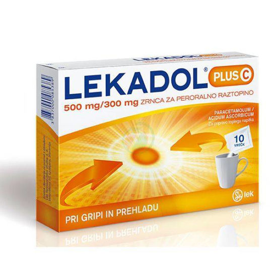 Lekadol plus C zrnca v vrečkah, 10x5g