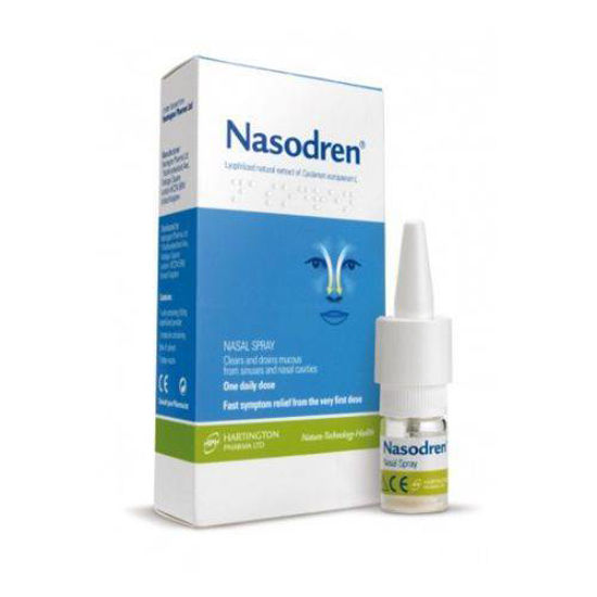 Nasodren pršilo za nos, 50 mg + 5 mL