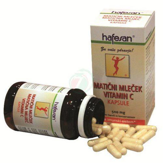 Hafesan matični mleček in vitamin C, 60 kapsul ali KOMPLET