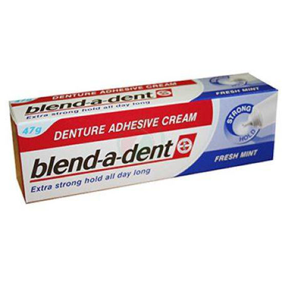 Blend-a-dent močno lepilo za proteze z okusom po sveži meti, 47 g