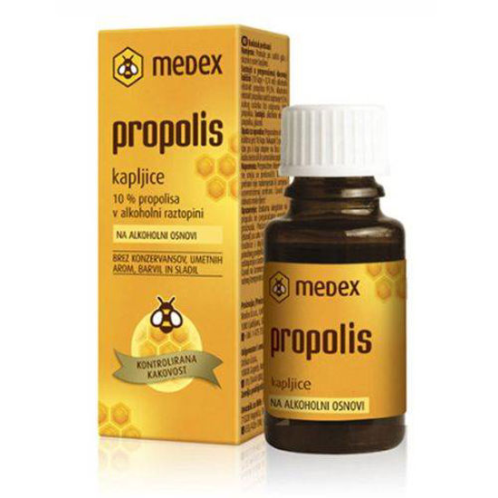 Propolis kapljice z alkoholom, 15 mL