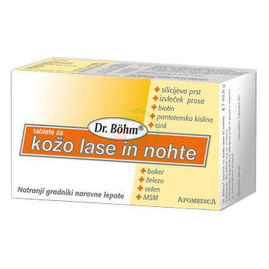 Dr. Böhm tablete za kožo, lase in nohte, 60 tablet