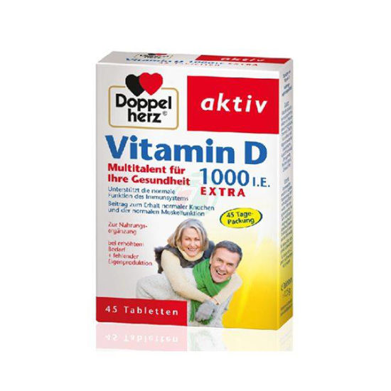 Doppel Herz aktiv Vitamin D 2000 I.E. EXTRA, 45 tablet