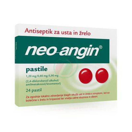 Neoangin s sladkorjem, 24 pastil