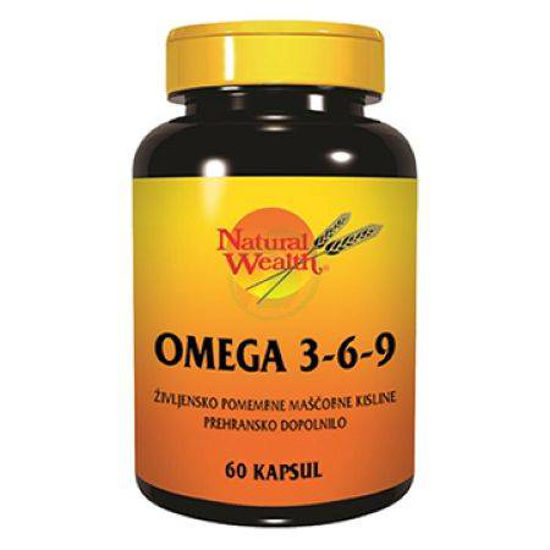 Natural Wealth omega 3-6-9, 60 kapsul