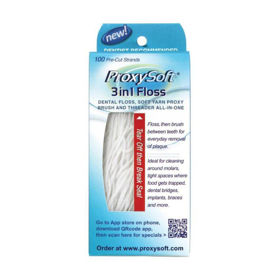 Slika ProxySoft 3 v 1 večnamenska zobna nitka, 100 nitk