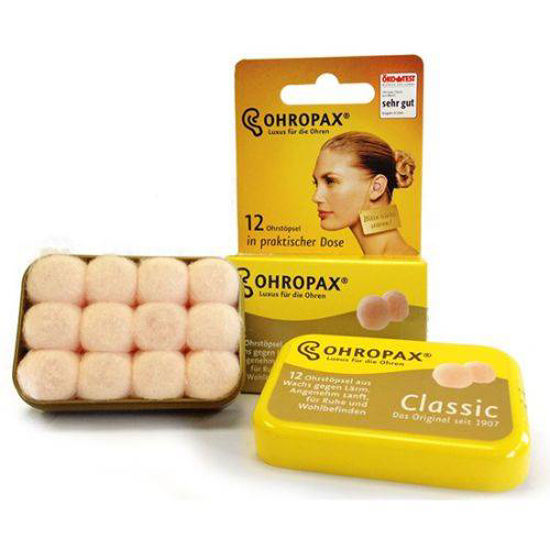 Ohropax classic voščeni zamaški, 12 zamaškov
