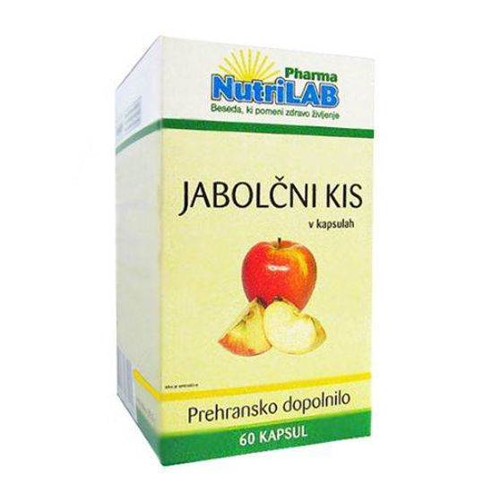 Nutrilab jabolčni kis 400 mg, 60 kapsul