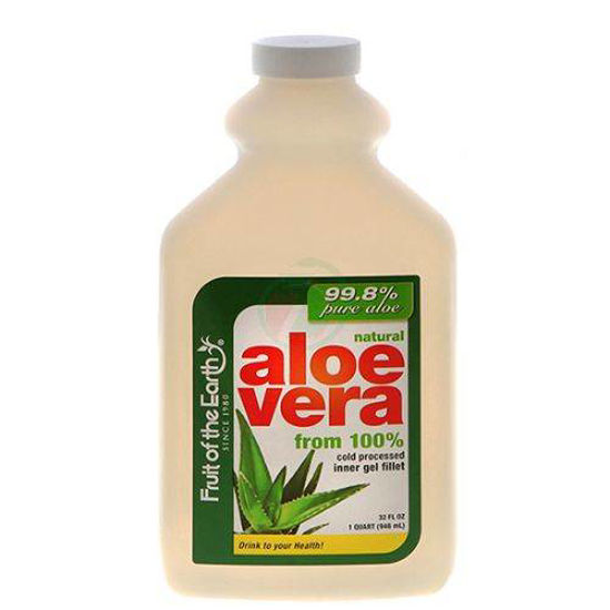 Fruit of the Earth 100 % rastlinski sok Aloe vere brez dodatkov, 946 mL