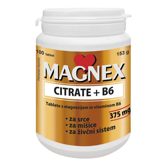 Magnex 375 mg + B6 CITRAT, 100 tablet ali AKCIJA