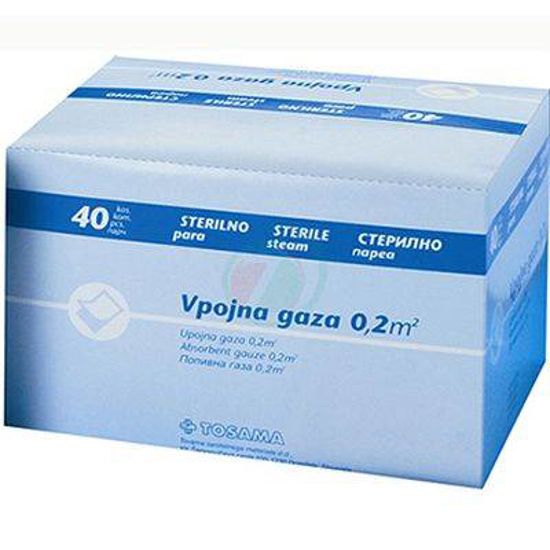Sterilna vpojna gaza - 0,8 m^2, 10 kos