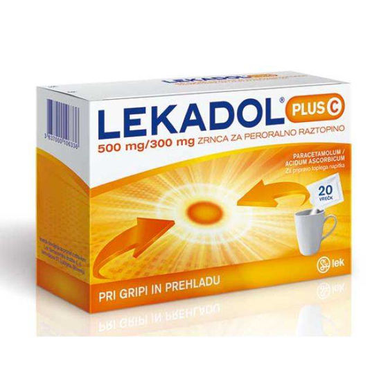 Lekadol plus C zrnca v vrečkah, 20x5g