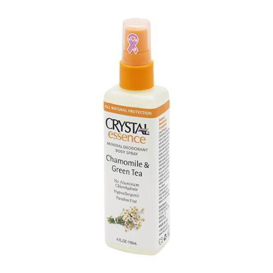 Crystal  essence mineralni deodorant v razpršilu z kamilico in zelenim čajem, 118 mL