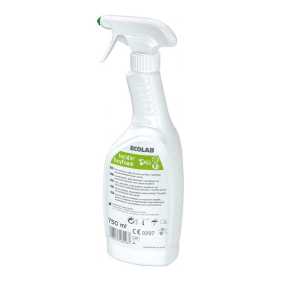 Incidin Oxyfoam raztopina za čiščenje ter dezinfekcijo površin brez alkohola, 750 mL