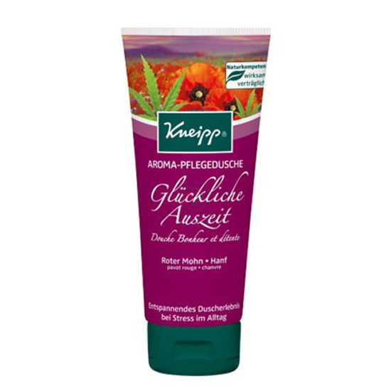 Kneipp aroma gel za prhanje Srečni časi rdeči mak in konoplja, 200 mL