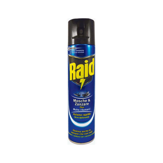 Raid Mosche e Zanzare sprej proti letečim insektom, 400 mL