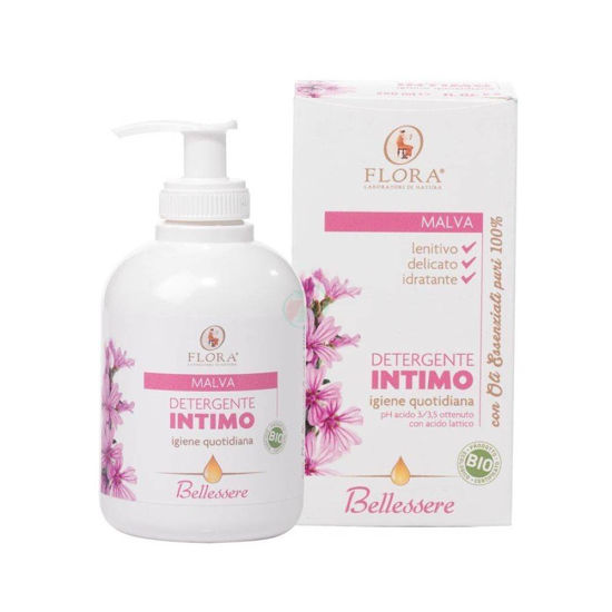 Flora Malva intimno milo za ženske s slezenovcem, 250 mL