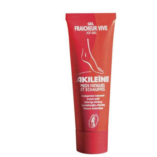 Akileine (rdeča linija) intenzivni osvežilni ledeni gel za utrujena in pregreta stopala, 75 ml