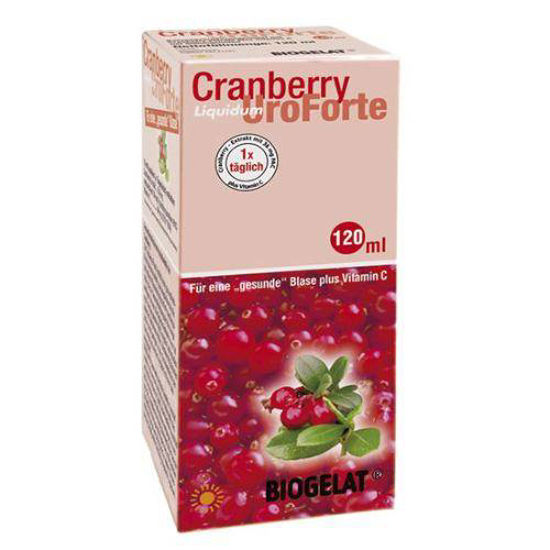 Biogelat UroForte sirup z izvlečki brusnice, 120 mL