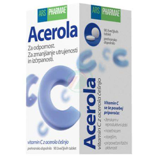 Ars pharmae acerola, 90 žvečljivih tablet