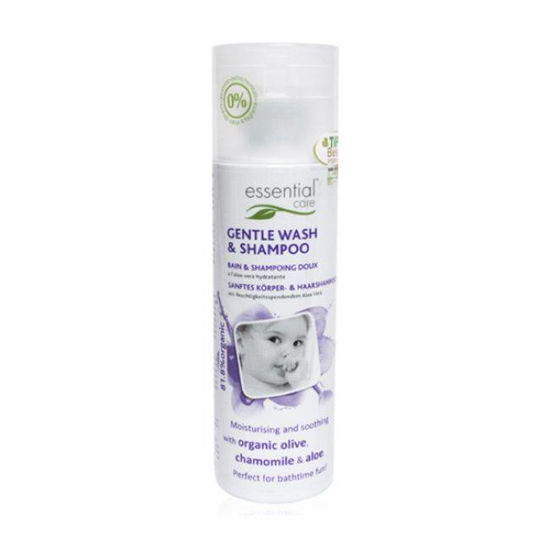Essential care blago tekoče milo in šampon za dojenčke, 200 mL