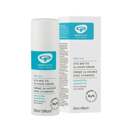 Green People vitaminska dnevno nočna vlažilna in obnovitvena krema, 50 mL