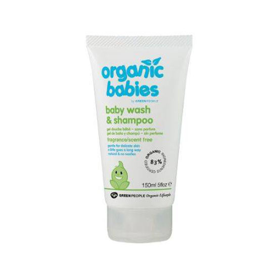 Green People gel za umivanje in šampon brez vonja za dojenčke, 150 mL