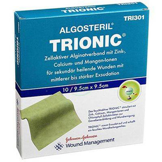 Trionic Algosteril alginatna obloga s tremi ioni 9,5x9,5 cm, 10 kom. 