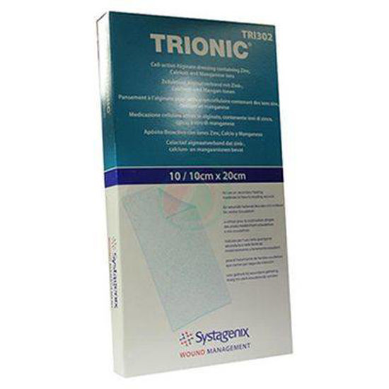 Trionic Algosteril alginatna obloga s tremi ioni 10x20 cm, 10 kom.