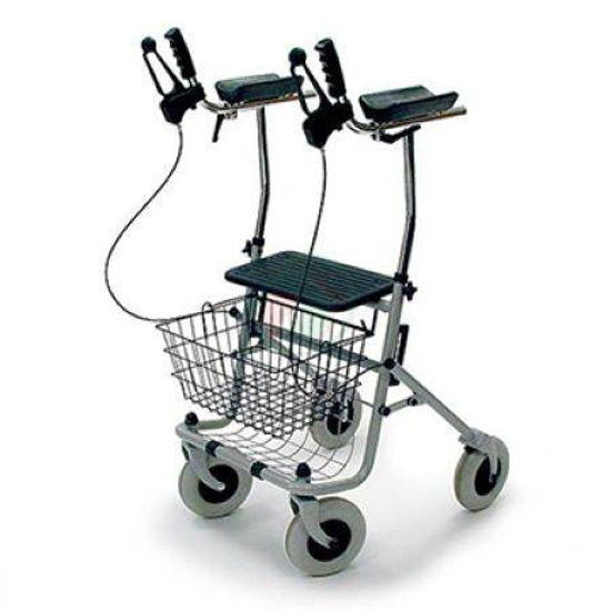 4- kolesni sprehajalnik (rolator) ARTHRITIS z oporo za roke
