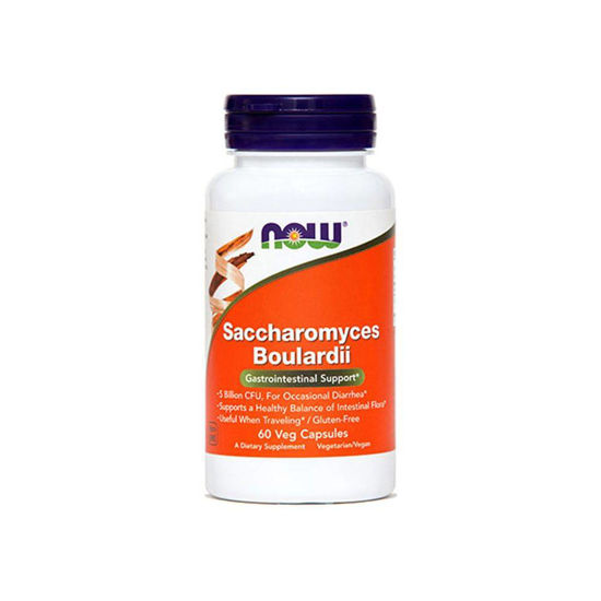 Now Saccharomyces boulardii, 60 kapsul