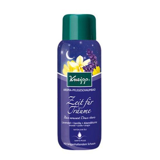 Kneipp aromatična peneča kopel Čas za sanje sivka, vanilija in svetlin, 400 mL