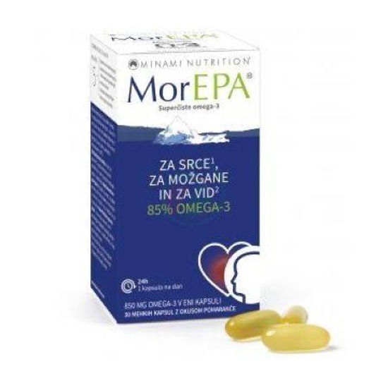 MorEPA omega-3 maščobne kisline, 30 mehkih kapsul