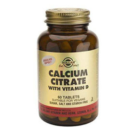 Slika Solgar Kalcijev citrat plus vitamin D, 60 tablet