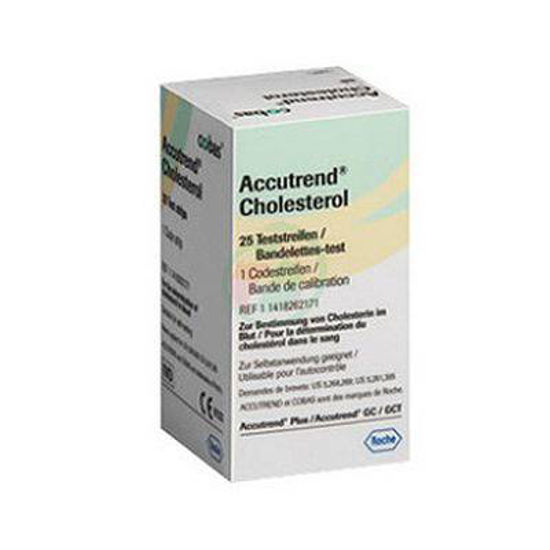 Accutrend testni lističi za merjenje holesterola, 25 kom