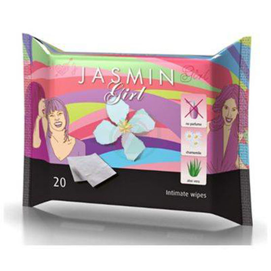 Jasmin Girl Nature robčki za intimno nego, 8 robčkov