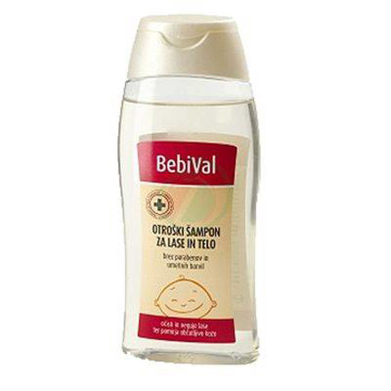 BebiVal otroški šampon za lase in telo, 190 mL
