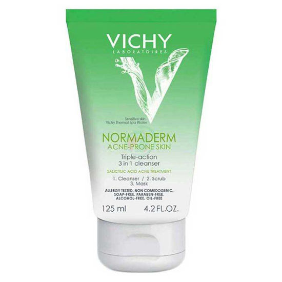 Vichy Normaderm Tri-Activ čistilna krema 3V1, 125 mL