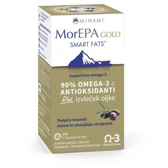 MorEPA GOLD omega maščobe, 30 mehkih kapsul