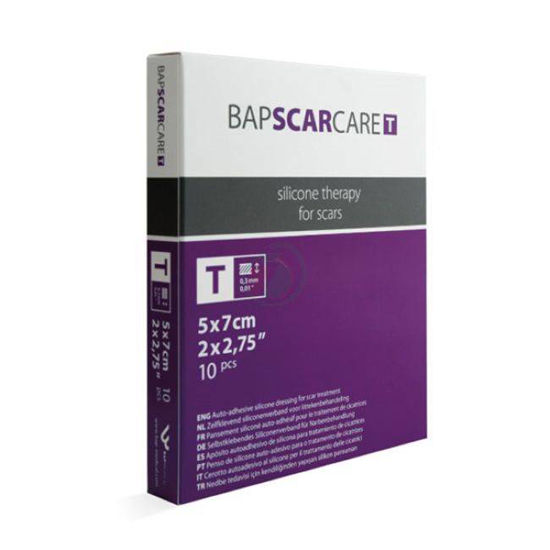 BapscarCare T tanka silikonska obloga 5x7 cm, 1 obloga