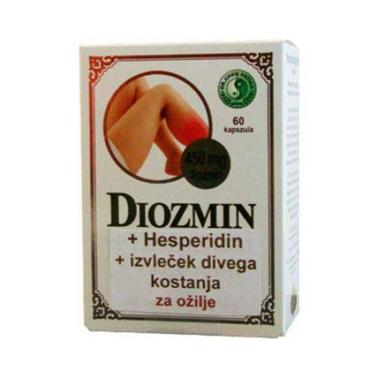 Diozmin + hesperidin + divji kostanj, 60 kapsul