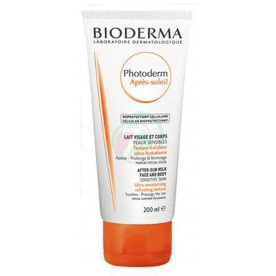 Bioderma photoderm mleko za nego po sončenju za obraz in telo, 200 mL