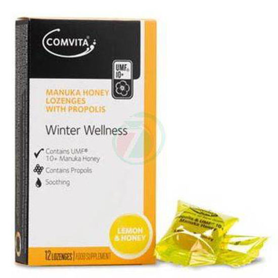 Comvita Manuka Honey pastile z okusom limona med, 12 pastil