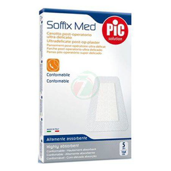Pic Soffix MED pooperativni obliž netkani 7x5 cm, 5 obližev