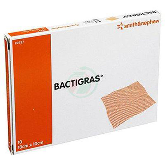 Bactigras antiseptična obloga velikosti 10x10 cm, 10 oblog