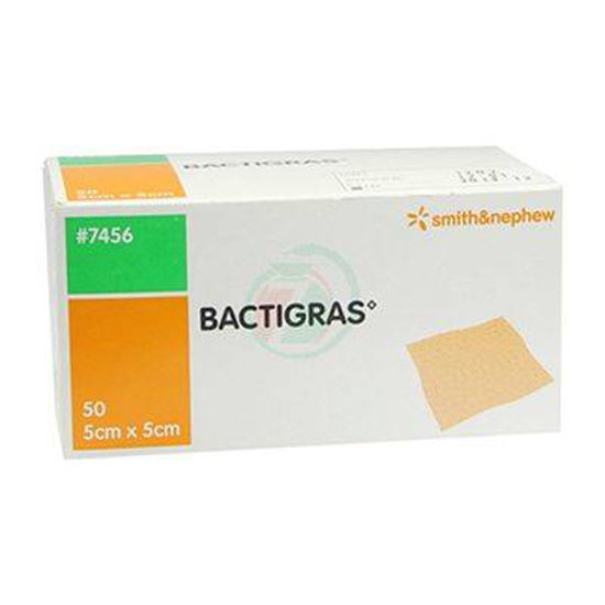 Bactigras antiseptična obloga velikosti 5x5 cm, 50 oblog