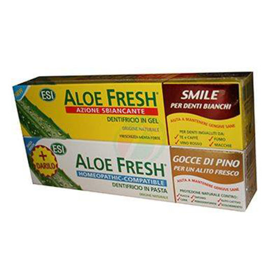 Aloe veraWhitening zobna pasta in gratis zobna pasta z aromo bora, 2x100 mL