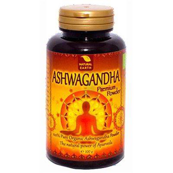 Natural Earth Ašvaganda (aschwagandha) v prahu, 100 gramov
