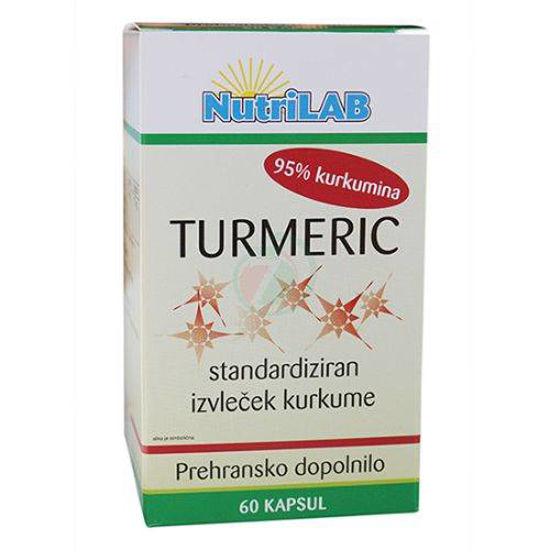 Nutrilab Turmeric kapsule s kurkumo, 60 kapsul