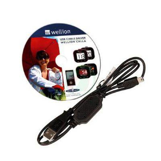 Wellion Calla USB kabel in gonilnik za računalniški priklop